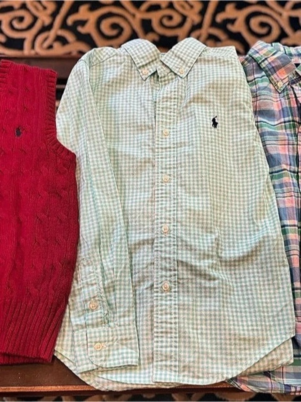 Ralph Lauren Boys Plaid Button-Down Shirts & Vest